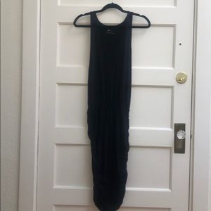 Stem Ruched Tank Midi Dress